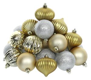 Retlux Karácsonyi díszkészlet 30 db arany/ezüst FT0640