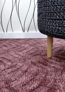 Band-382 mályva padlószőnyeg 200 cm-es rózsaszín-lila
