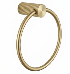 Fürdőszobai akasztó Ring 64106 SOLO Brush Gold