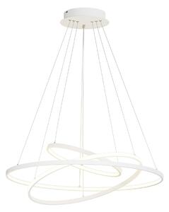 Függőlámpa Lucande, Ezana, dimmable, Fehér, Nappali, Fém, Modern