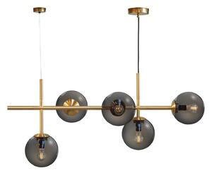 Függőlámpa Dyberg Larsen, Como, dimmable, Arany / Sárgaréz, Nappali, Üveg