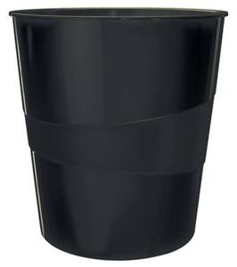Papírkosár, 15 liter, LEITZ Recycle, fekete (E53280095)