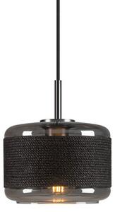 Függőlámpa SLV, Pantilo Rope 19, dimmable, Fekete, Nappali, Üveg, Modern