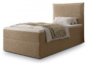 SELENO kárpitozott boxspring ágy 90x200 - bézs