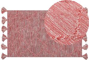 Piros Pamutszőnyeg 80 x 150 cm NIGDE