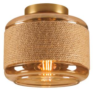 Mennyezeti Lámpa SLV, Pantilo Rope 19, dimmable, Barna / Rozsdabarna, Nappali, Üveg, Modern