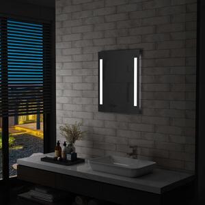 VidaXL LED-es fürdőszobai falitükör polccal 50 x 70 cm