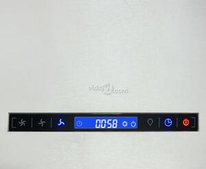 VidaXL rozsdamentes acél LCD érintőképernyős sziget páraelszívó 37 cm