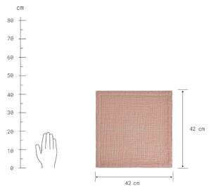 LOOM pamut szalvéta, rózsaszín 42x42 cm