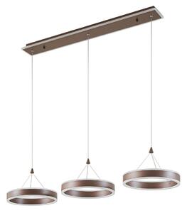 Függőlámpa Lucande, Kolo, dimmable, Barna / Rozsdabarna, Étkező, Fém, Modern