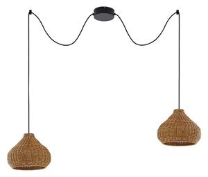 Kültéri Lámpa Lucande, Taniola, dimmable, Fa, Terasz, Fa, Vidéki otthon / Rusztikus