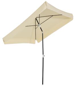 Outsunny négyszögletű kerti napernyő, krémfehér, 2x2 m