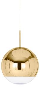 Függőlámpa Tom Dixon, Mirror Ball, dimmable, Arany / Sárgaréz, Nappali, Műanyag, Dizájn