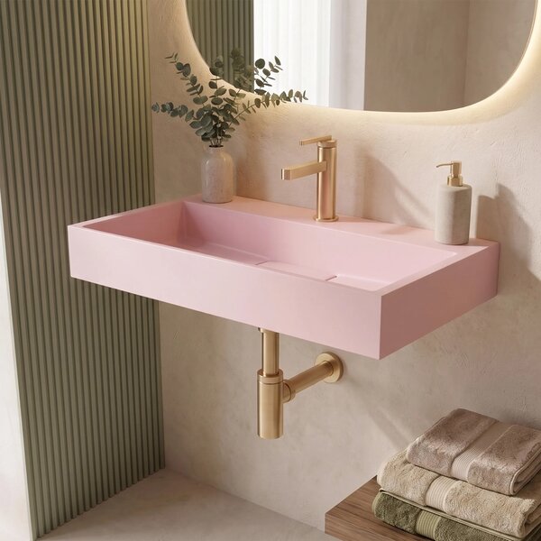 Konglomerátum mosdó GOYA PINK 60CM