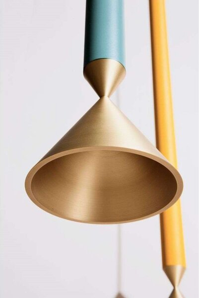 Apollo 39 Függőlámpa Deep Sea/Polished Brass