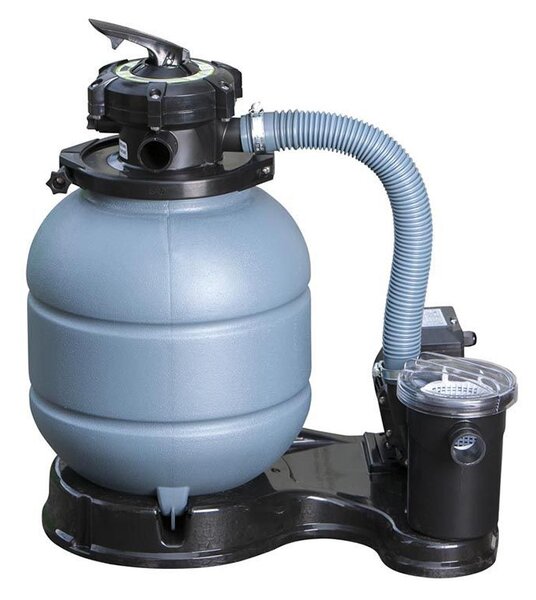GRE KIT GRAPHITE fémfalas családi medence szett 7,3 x 3,75 x1,2 m