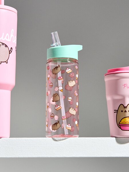 Sinsay - Kulacs fogantyúval és szívószállal Pusheen the Cat - többszínű