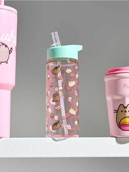 Sinsay - Kulacs fogantyúval és szívószállal Pusheen the Cat - többszínű