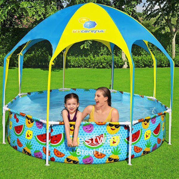 Bestway Panama Fémvázas gyerek medence árnyékolóval 244 x 51 cm