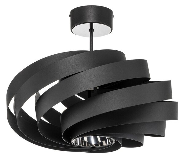 Mennyezeti Lámpa Domiluce, Vento, dimmable, Fekete, Nappali, Fém, Modern