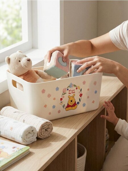 Sinsay - Tárolódoboz fogantyúkkal Winnie the Pooh - krémszínű