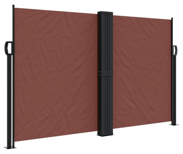 VidaXL barna behúzható oldalsó napellenző 140x1200 cm