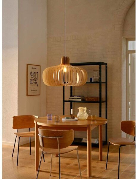 Függőlámpa Nordlux, Hazo, dimmable, Fa, Nappali, Fa, Skandináv