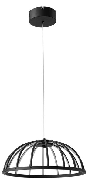 Függőlámpa Lucande, Attea, dimmable, Fekete, Nappali, Fém, Modern