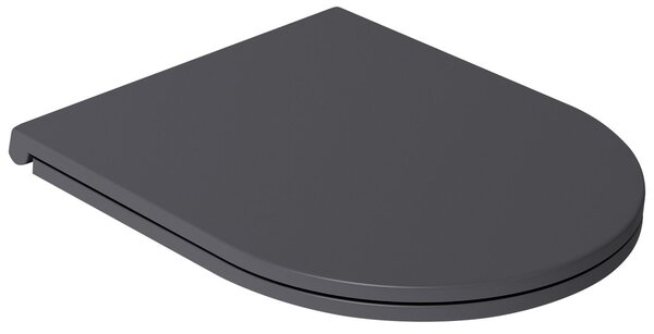 Isvea Isvea, INFINITY WC ülőke SLIM, lágyan záródó, Easy Take, antracit, 40KF0522I