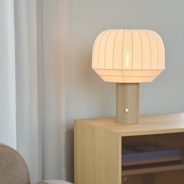 Asztali lámpa Northern, Tradition, dimmable, Fehér, Nappali, Szövet / Textília, Dizájn