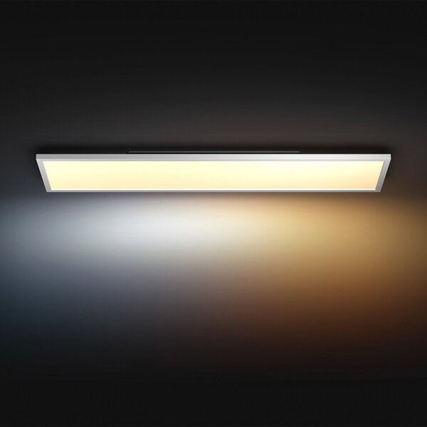 Mennyezeti Lámpa Philips Hue, Aurelle, dimmable, Fehér, Nappali, Fém, Modern