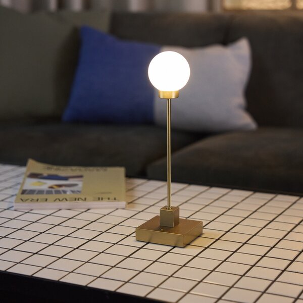 Asztali lámpa Northern, Snowball, dimmable, Arany / Sárgaréz, Nappali, Fém, Dizájn
