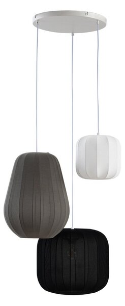 Függőlámpa Lindby, Helin, dimmable, Többszínű, Nappali, Szövet / Textília, Skandináv