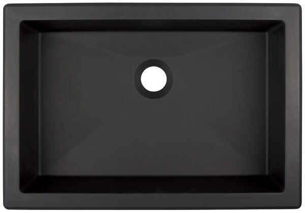 Deante Correo, gránit mosogató 500x350x140 mm, fekete matt, DEA-CQR_NU5U