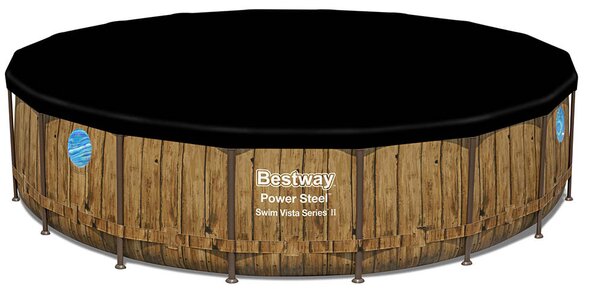 Bestway BORA BORA rattan hatású fémvázas medence szett 549 x 122 cm