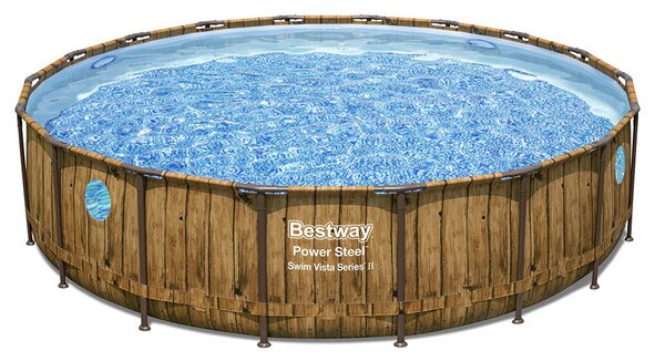 Bestway BORA BORA rattan hatású fémvázas medence szett 549 x 122 cm