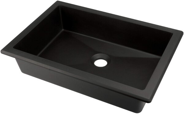 Deante Correo, gránit mosogató 500x350x140 mm, fekete matt, DEA-CQR_NU5U