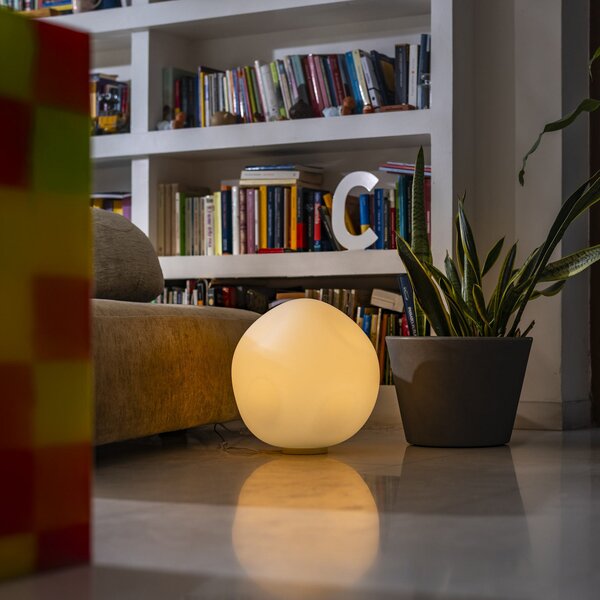 Asztali lámpa Foscarini, Hoba Grande, dimmable, Fehér, Nappali, Üveg, Dizájn