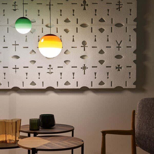 Függőlámpa MARSET, Dipping Light, dimmable, Zöld, Nappali, Üveg, Dizájn