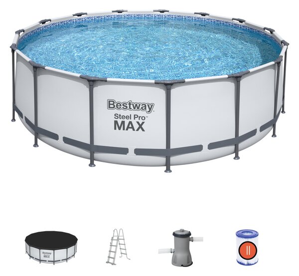 Bestway Calabria fémvázas medence szett vízforgatóval 457 x 122 cm