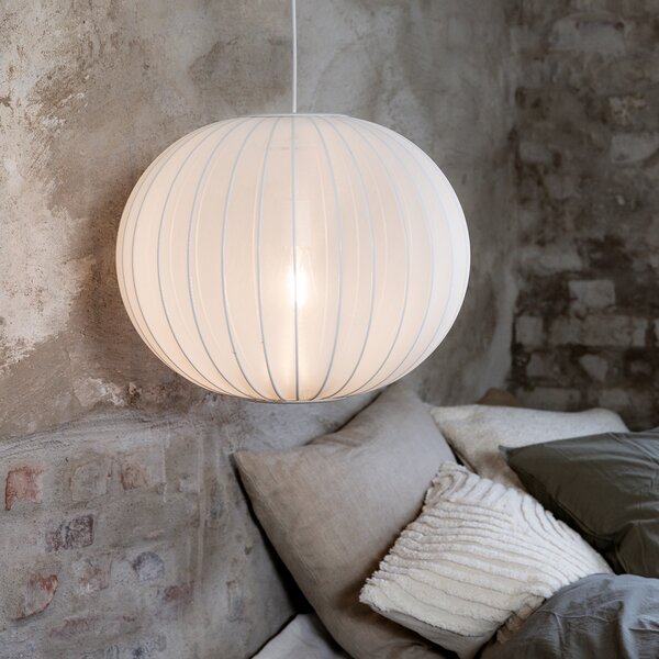 Függőlámpa Markslöjd, Florence, dimmable, Fehér, Nappali, Szövet / Textília, Skandináv
