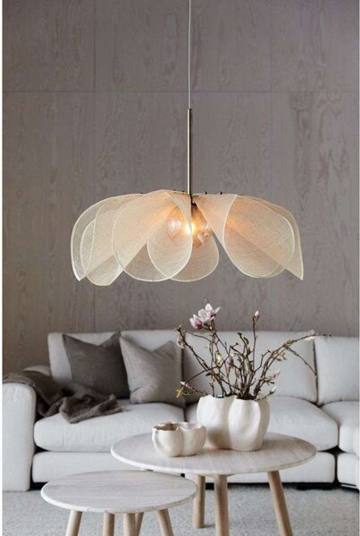 Függőlámpa Markslöjd, Styrka, dimmable, Bézs, Nappali, Szövet / Textília