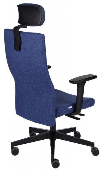 GRO-TeamPlus HD Black karfás vezetői forgószék fejtámlával