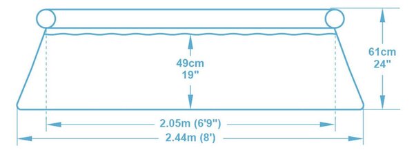 Bestway 57450 9 az 1-ben kerti bővíthető medence 244 x 61 cm