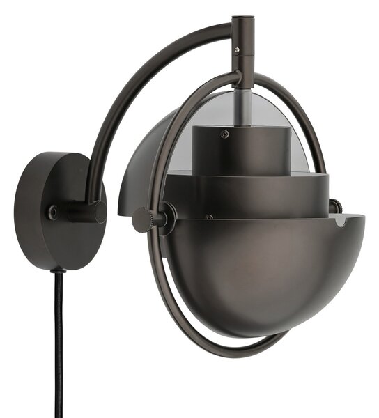 Fali Lámpa GUBI, Multi-Lite, dimmable, Fekete, Nappali, Sárgaréz, Dizájn