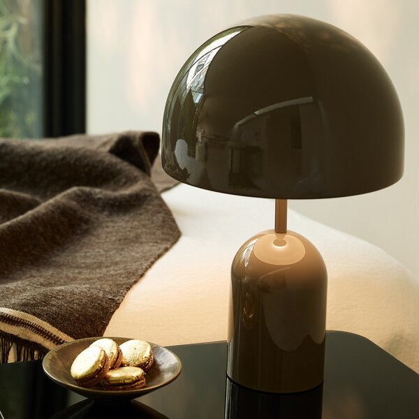 Asztali lámpa Tom Dixon, Bell, dimmable, Szürke, Nappali, Fém, Dizájn