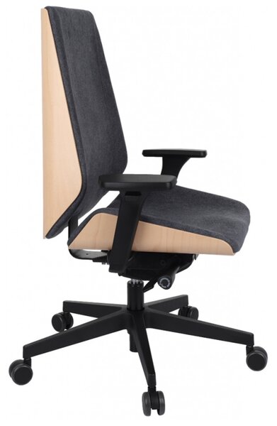 GRO-Moon Wood Black vezetői forgószék