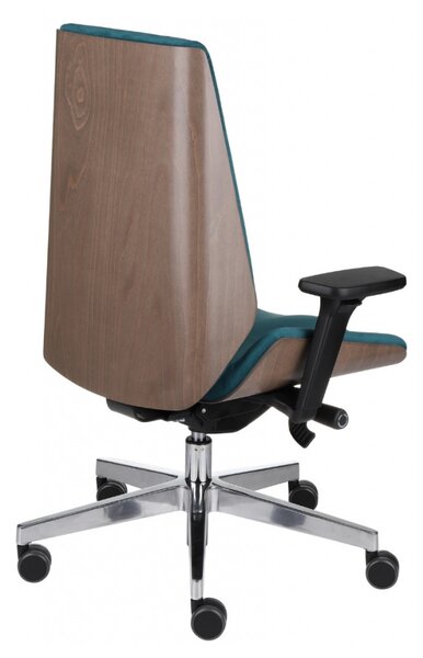 GRO-Moon Wood Chrome vezetői forgószék