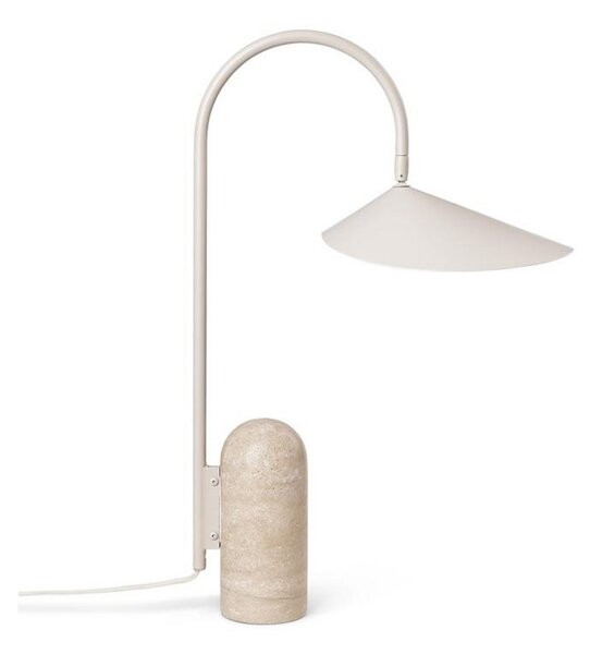 Asztali lámpa ferm LIVING, Arum, Bézs, Nappali, Márvány, Dizájn