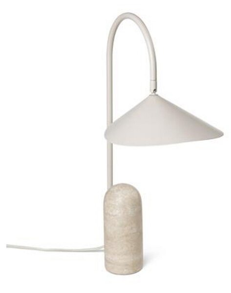 Asztali lámpa ferm LIVING, Arum, Bézs, Nappali, Márvány, Dizájn